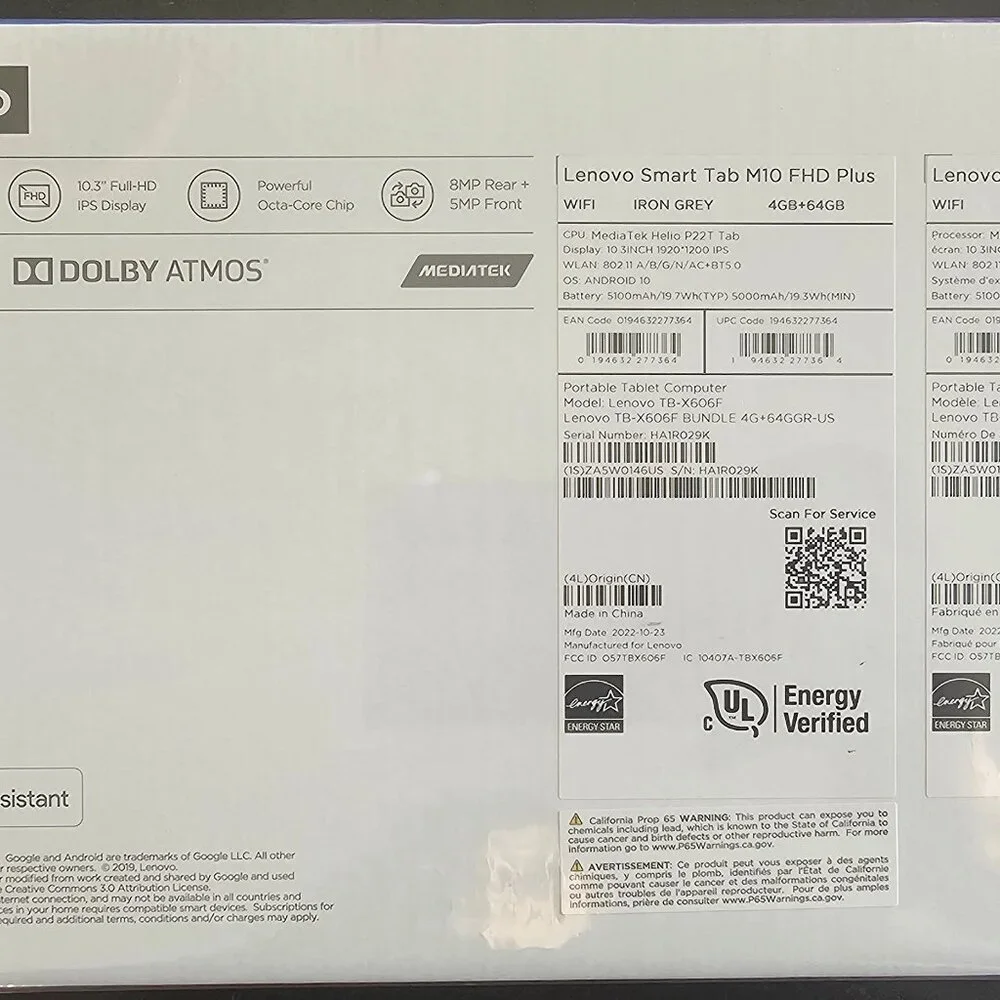 Lenovo smart tablet
